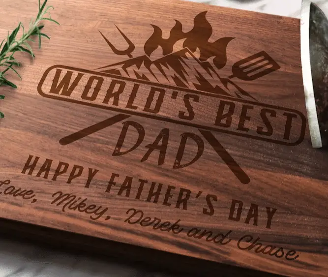fathers day cutting board