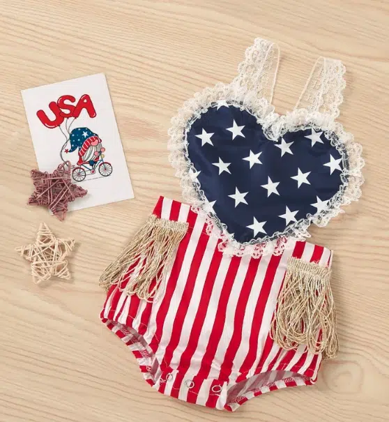 fourth of july romper