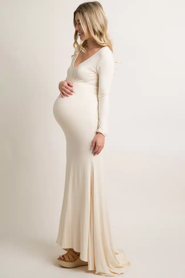 white maternity dresses