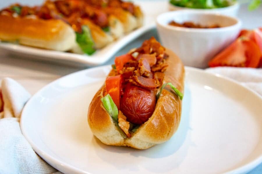 BLT hot dogs