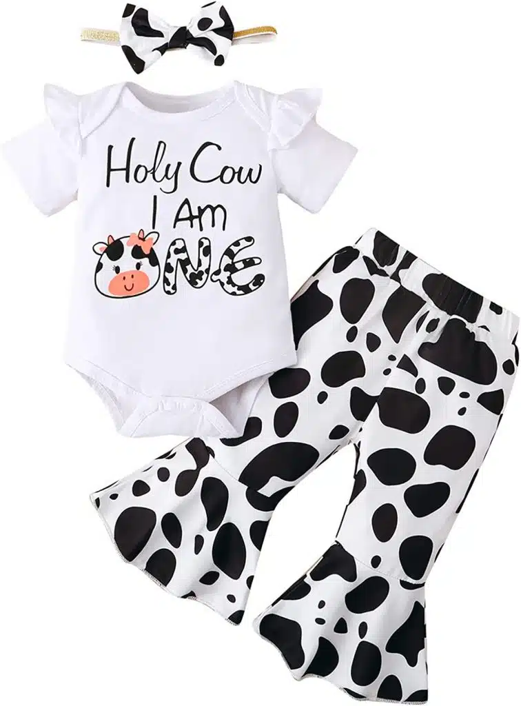 holy cow im one first birthday outfit