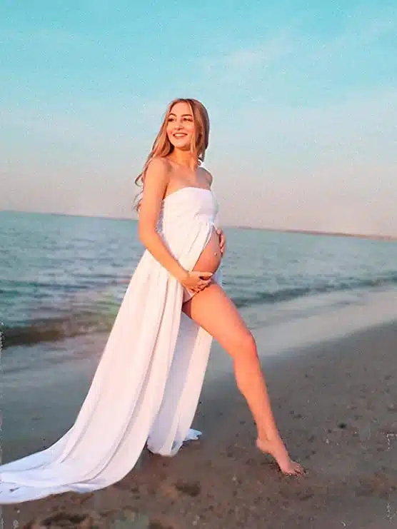 beach maternity dress