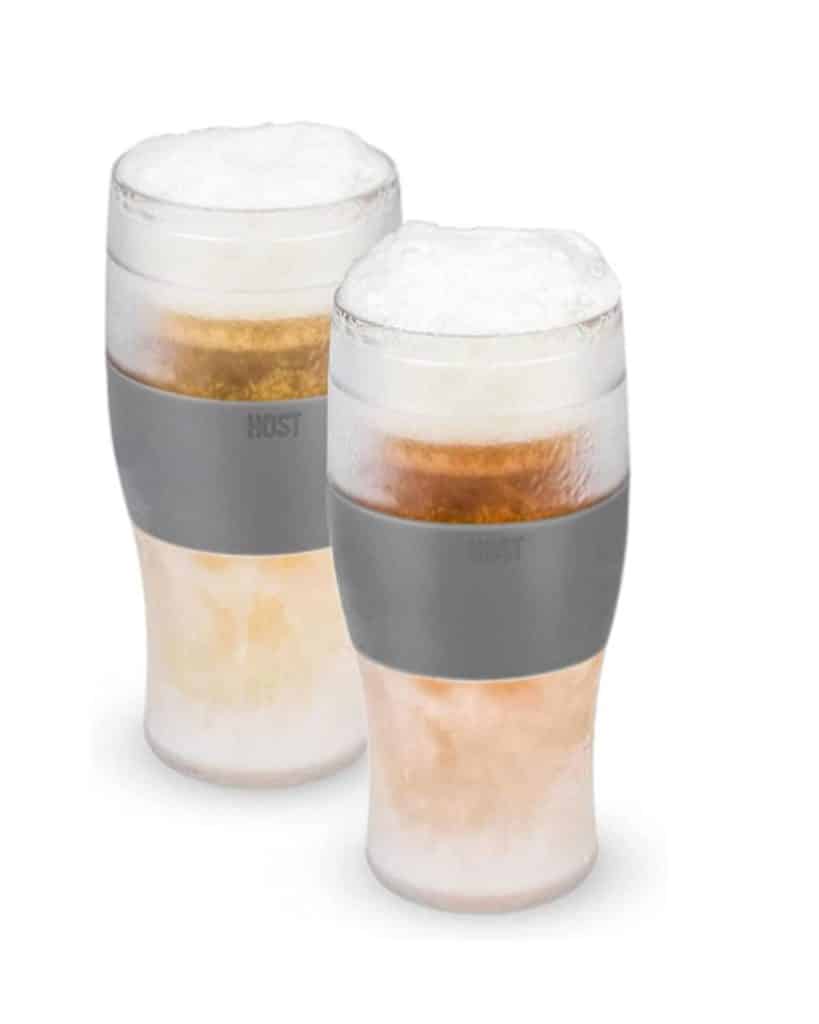 chilled pint glasses
