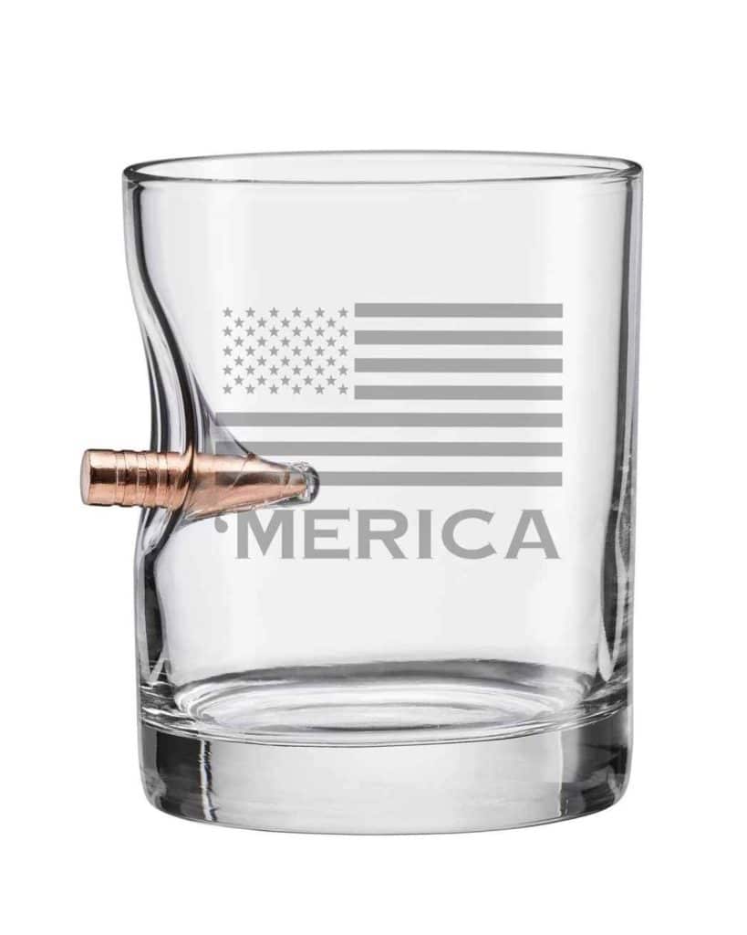 merica whiskey glass