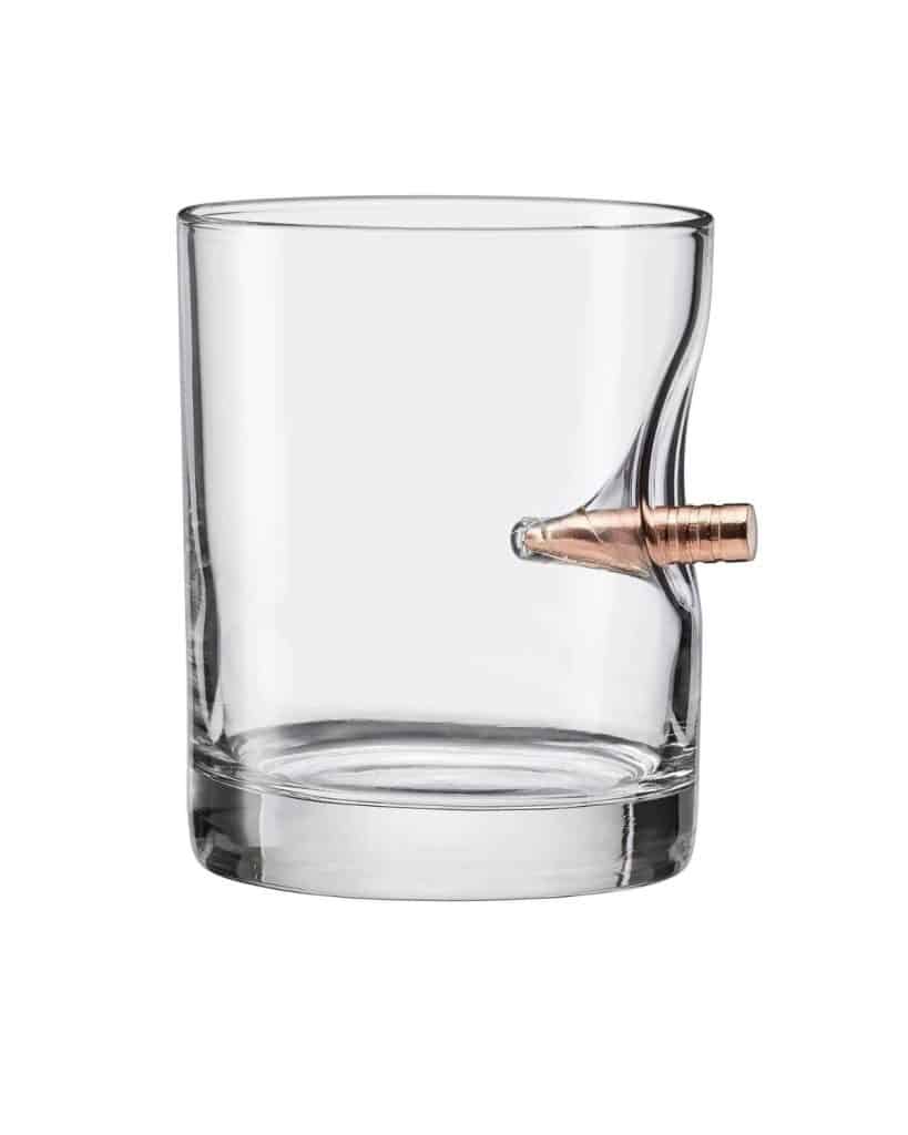 sharp bullet whiskey glass