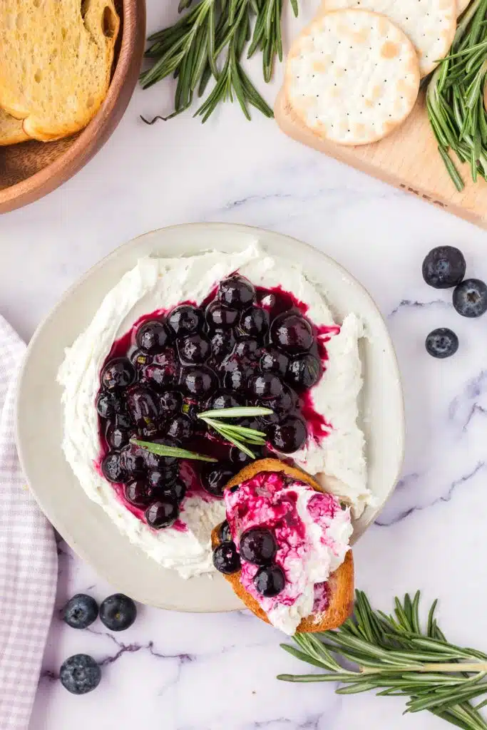 Blueberry Goat Cheese Dip