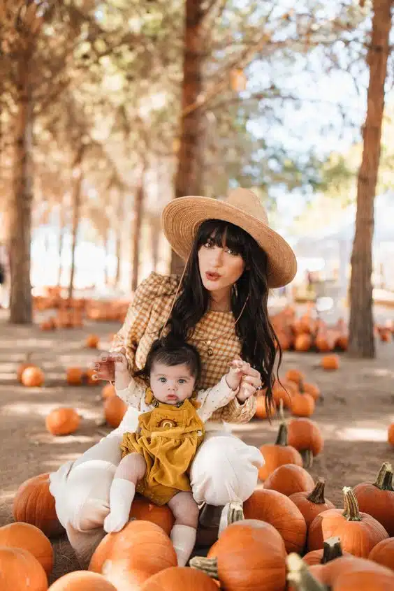 Mommy and Me pumpkin patch