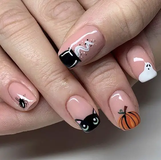 Short Ghost nails