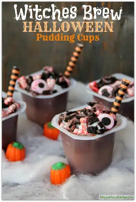 Witches Brew PUdding Cups
