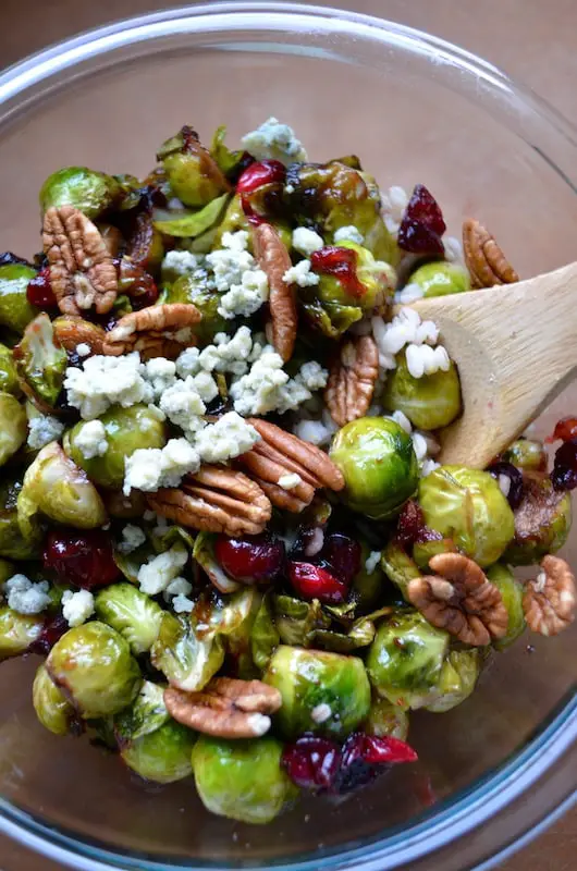 Cranberry Pecan Brussel Sprouts