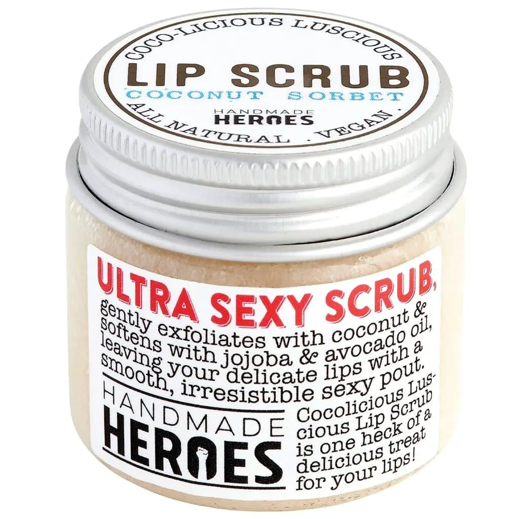 Handmade heros lip scrub