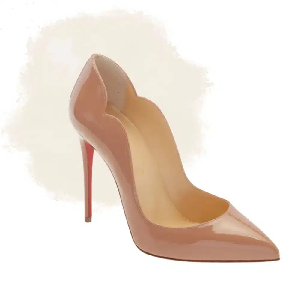 Nude Louboutin Hot Chick Pumps