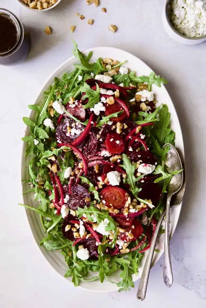 Roasted Beet and Goat cheese Salad