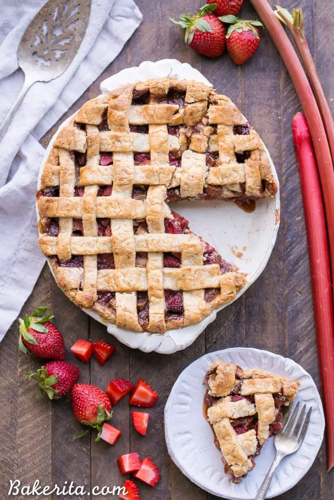 gluten free strawberry rhubarb pie