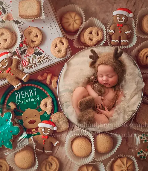 Baby and Butter Cookies