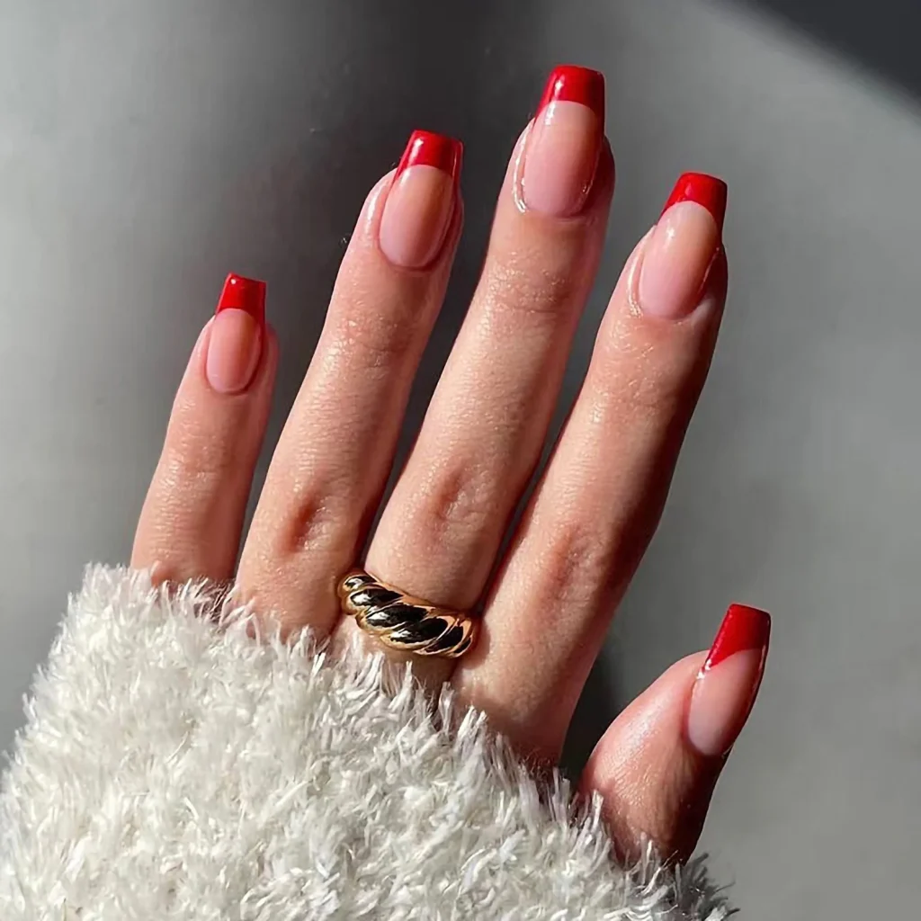 Candy Apple Red French Tip
