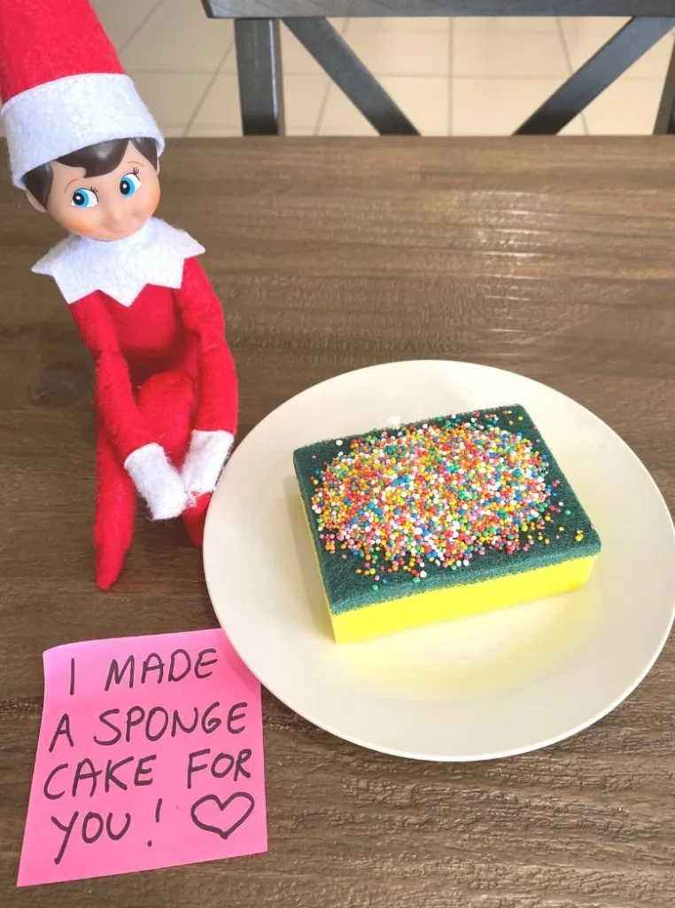 Elf Makes Sponge Cake