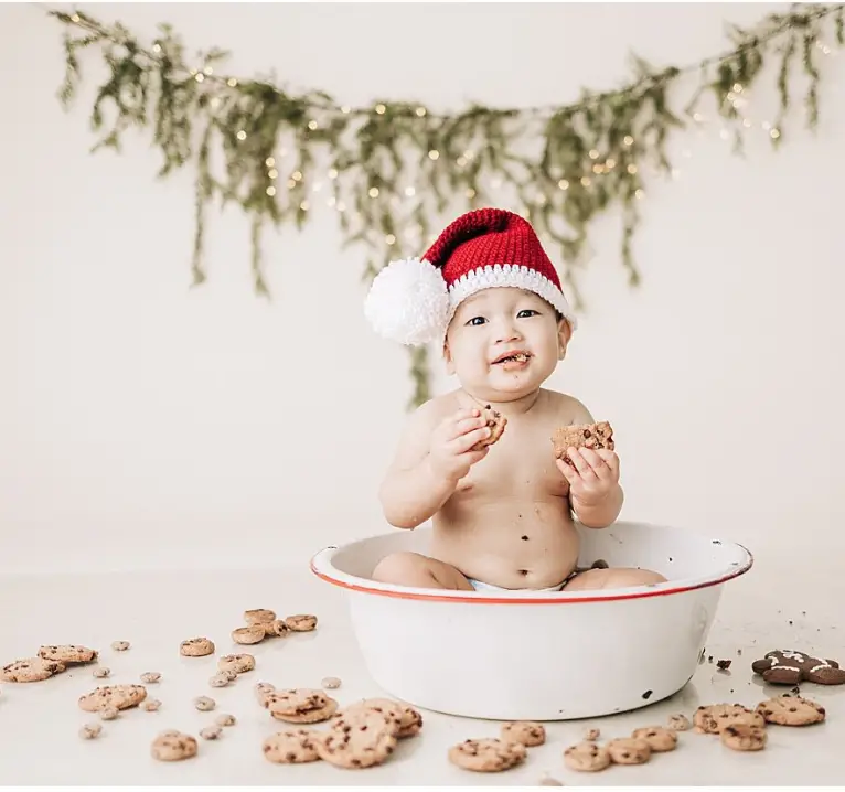 Milk and Cookies Baby photoshoot