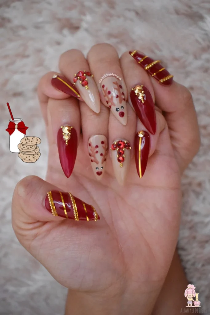 Rudolph Press On Nails