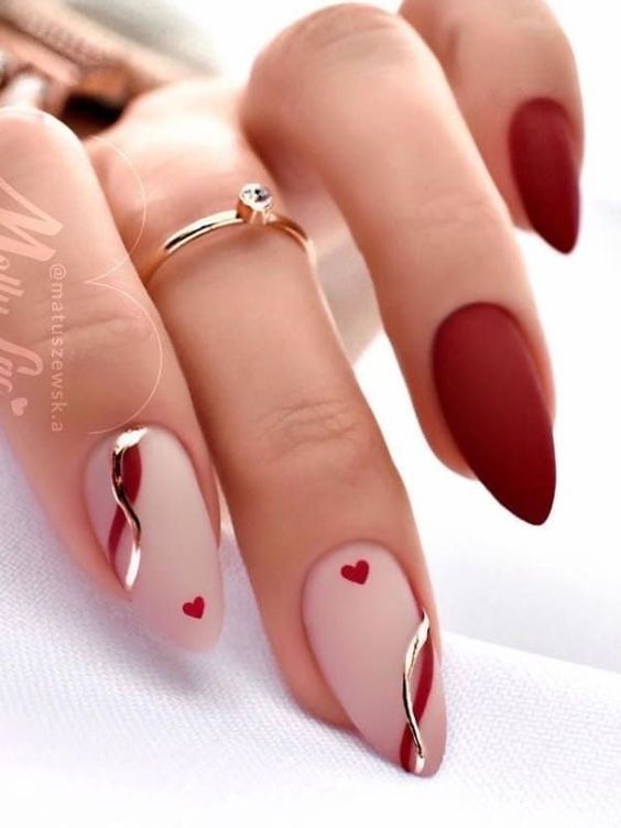 Red Classic nails