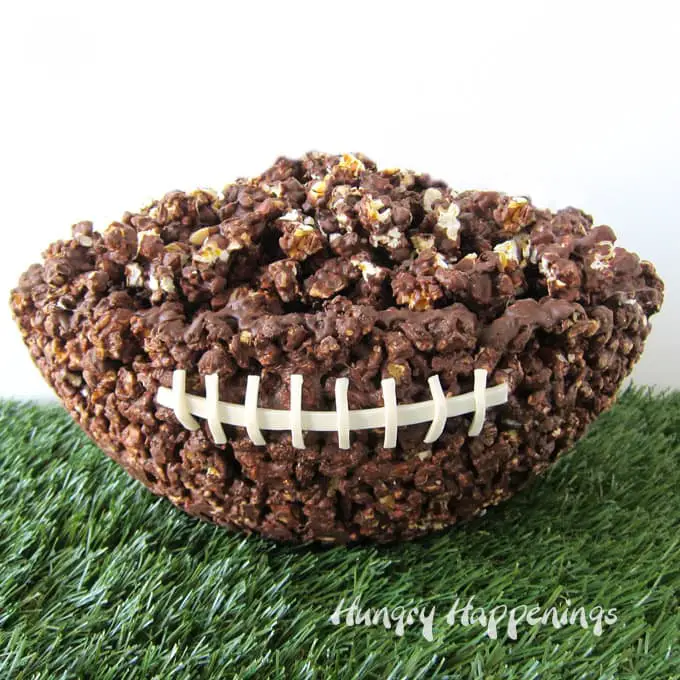 Chocolate Football Popcorn Bowl