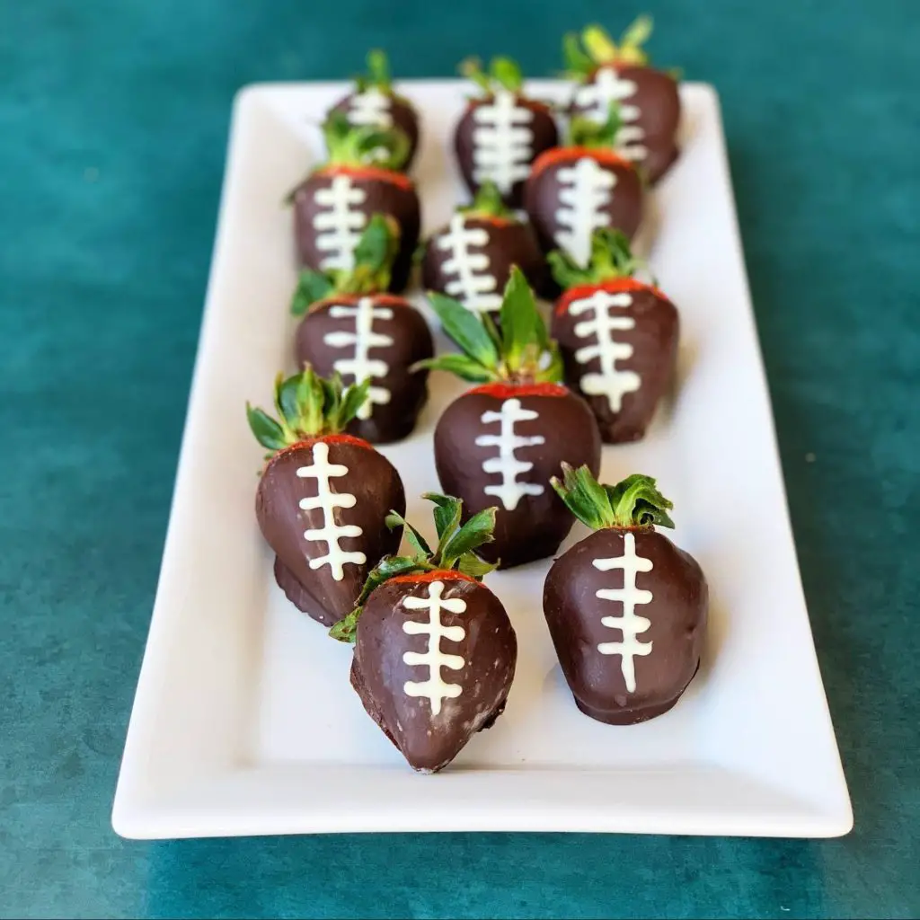 Chocolate Football Strawberries