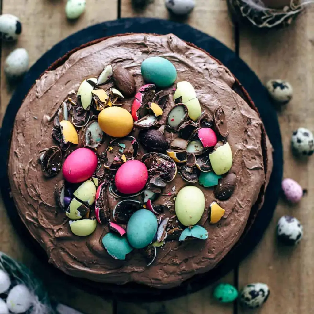 Chocolate Robin Egg Cake