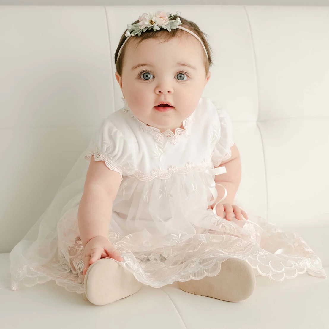 Delicate Lace Romper Dress Baby Girl EAster clothes