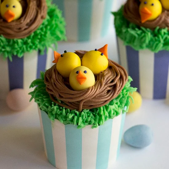 Easter Chicks Cupcakes