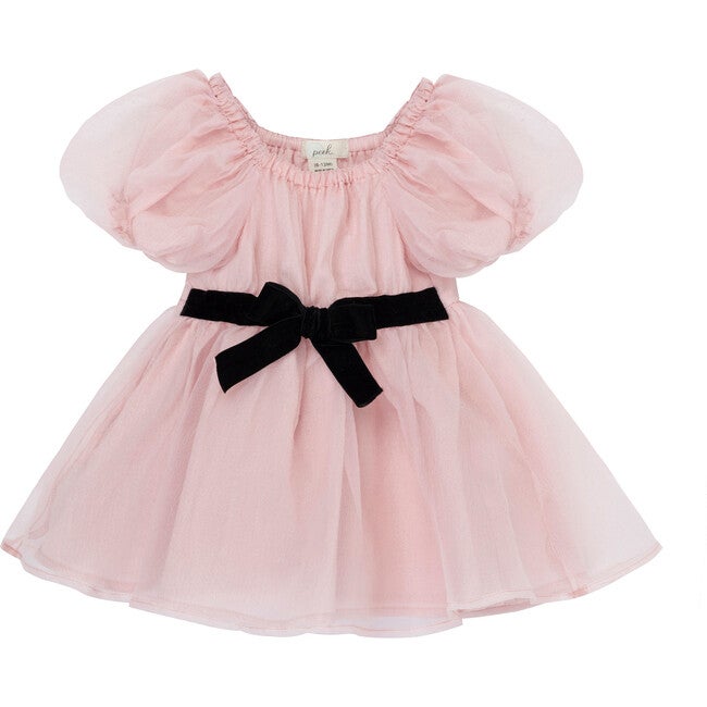 Pastel PInk Puffy Sleeve Easter Dress