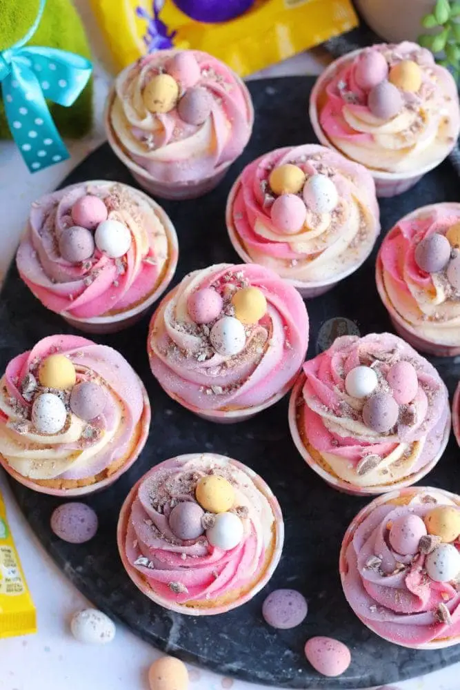 Pretty Pink Robin Egg cupcakes