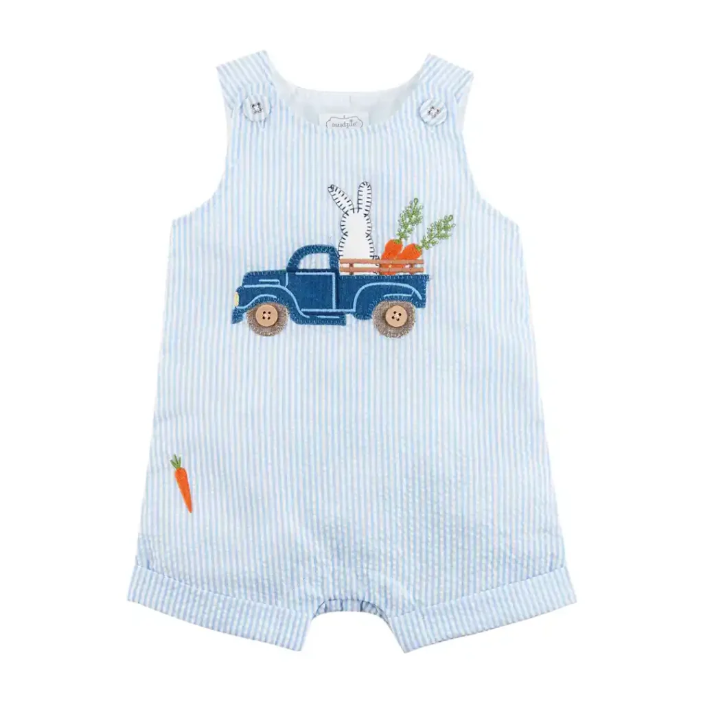 Truck and Bunny Baby Boy Easter Romper