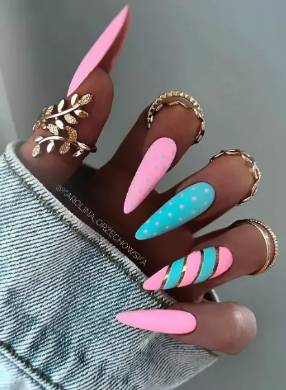 Cotton Candy Sweetness Nails