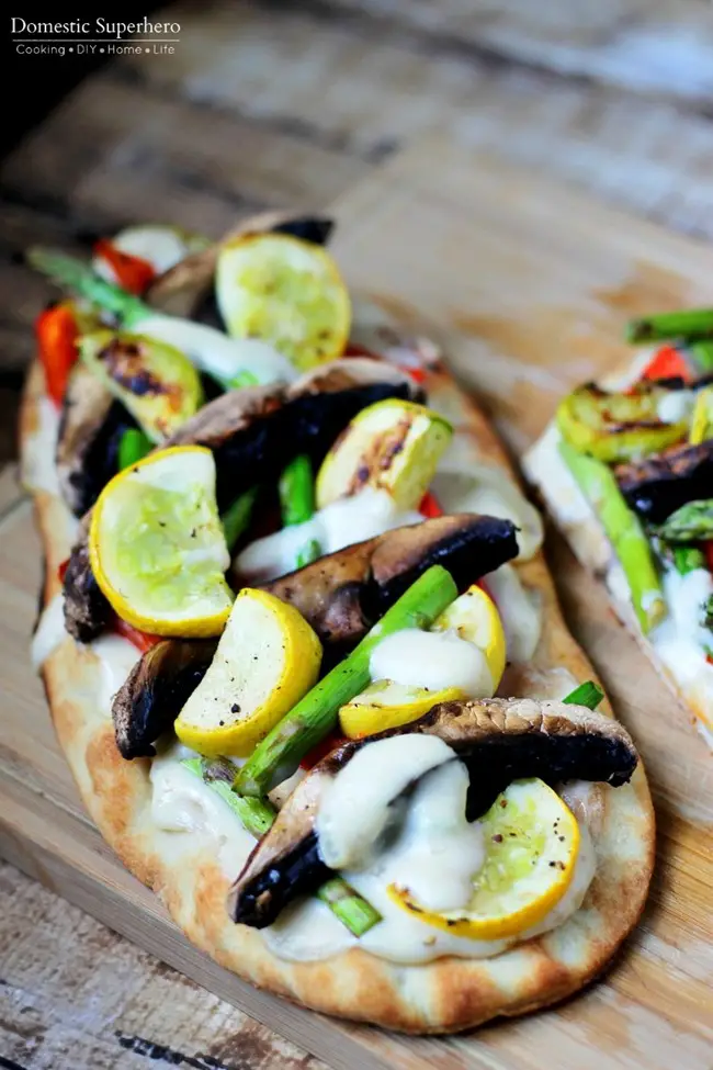 Grilled Veggie French Onion Flatbreads