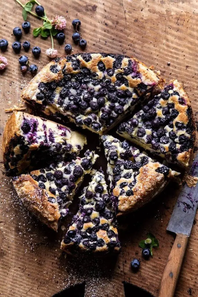 Blueberry Basque Cheesecake