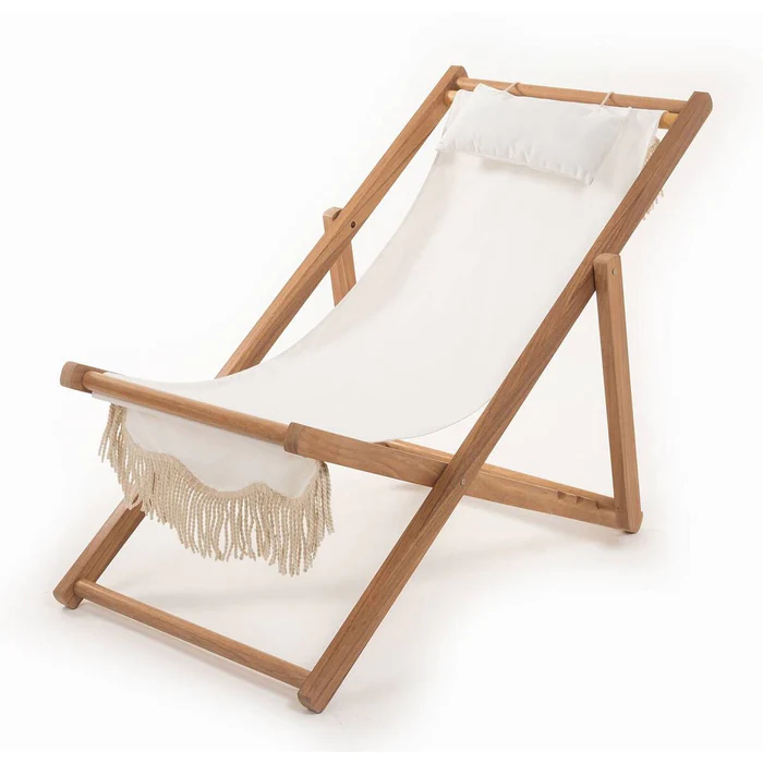 Cream White Beach Chair