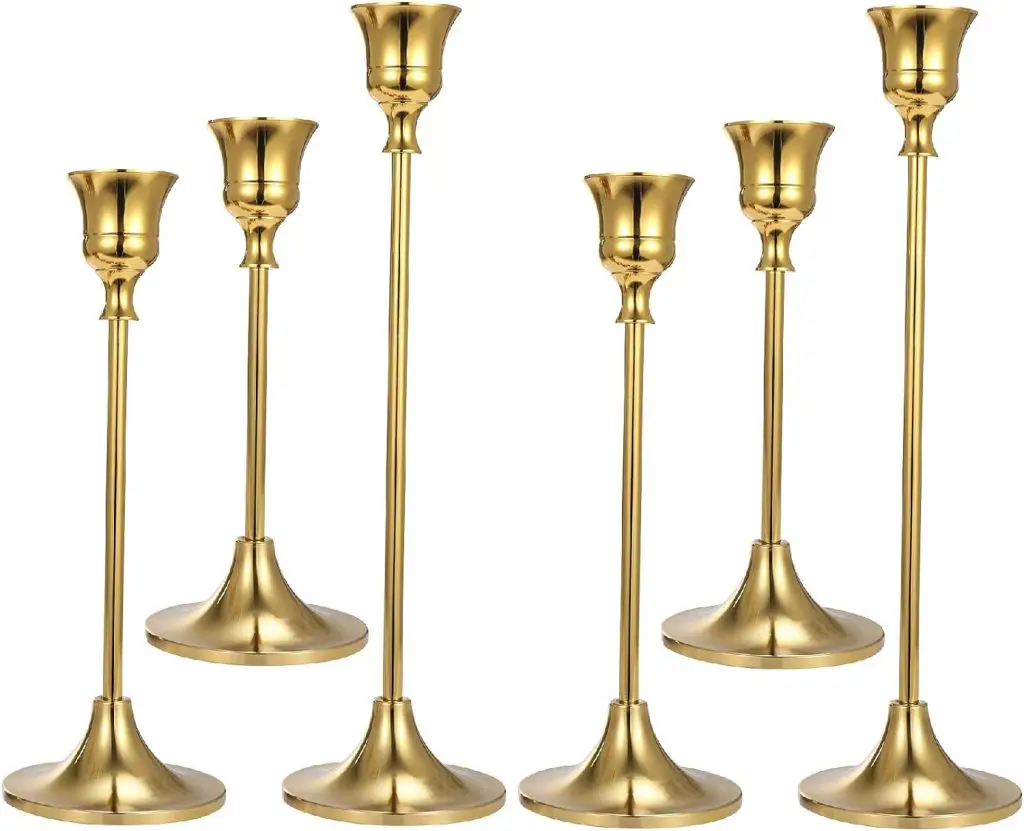 Gold Taper Candle Holders