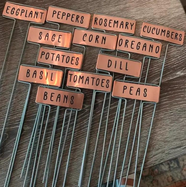copper plant markers