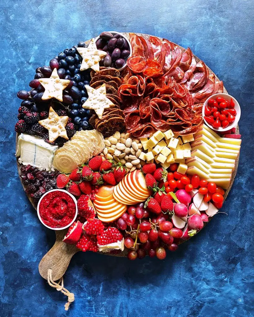Red White Blue Charcuterie Board