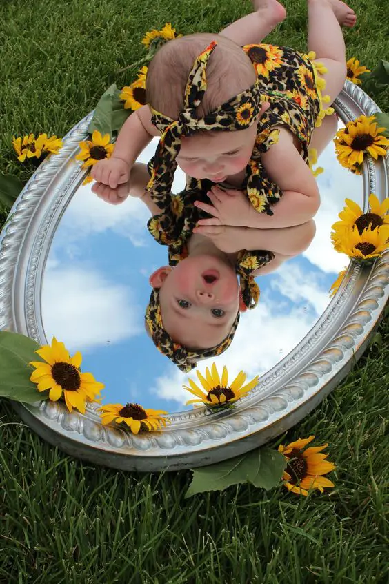 Sunflower Mirror Baby