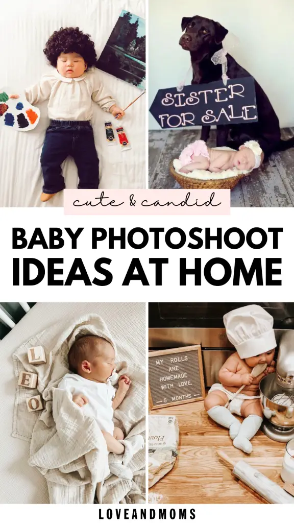 1 month baby photoshoot ideas at home