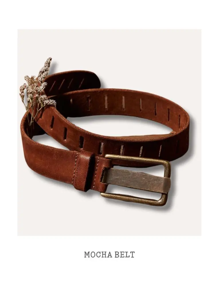 Mocha Leather Belt