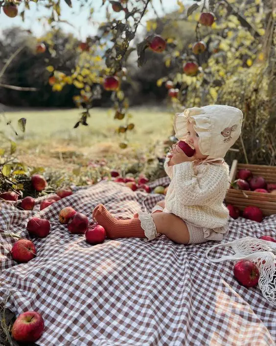 Apple Picking Baby