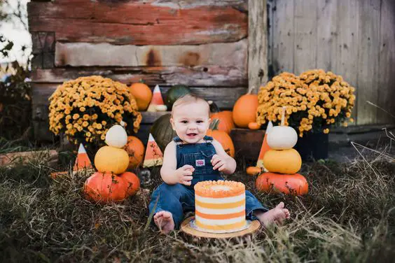 Candy Corn Cake Smash