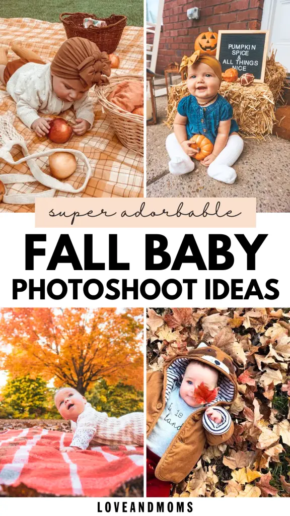 Fall photography ideas for babies. 